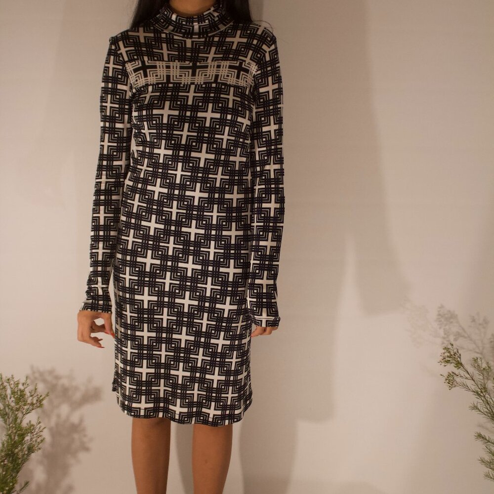 Custo Barcelona Geometry Midi Dress